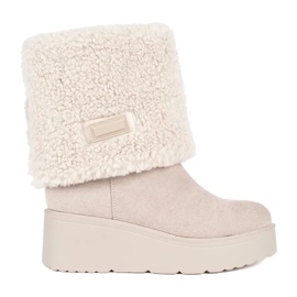 Seastar Botas cuña mujer aislantes beige