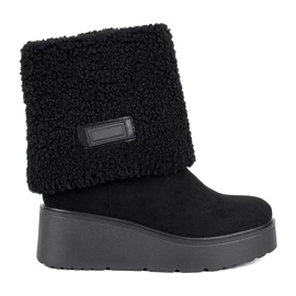 Seastar Botas cuña mujer aislantes negras negro