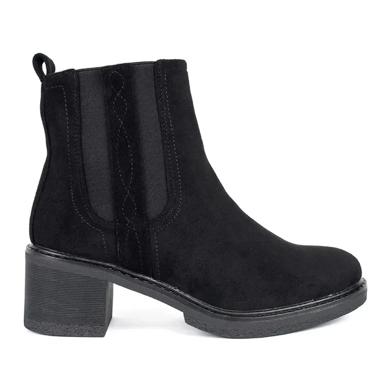 Seastar Botas Jodhpur ante negro en poste