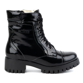 Olivier Botas de mujer de piel, con aislamiento, 272BB, charol negro Olivier Botas de mujer de piel, con aislamiento, 272BB, charol negro