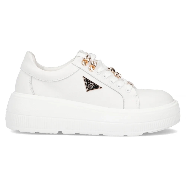Filippo DP6382/24 Wh zapatillas de piel, blanco