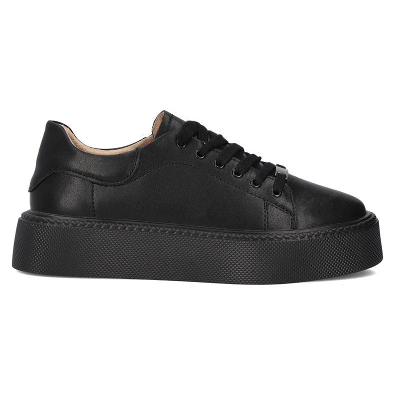 Filippo DP6119/24 Bk zapatillas de piel, negro