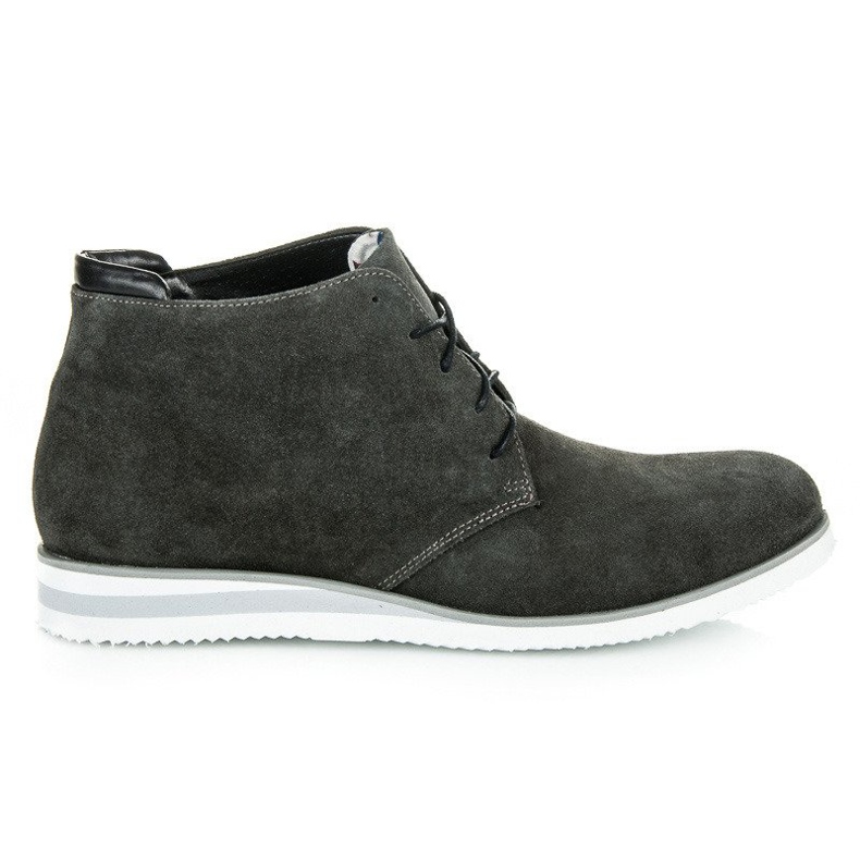Vinceza Botines de piel gris