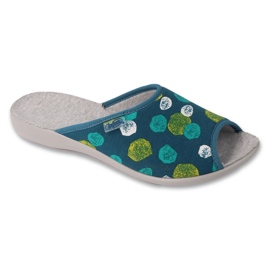 Zapatillas de mujer befado con estampado de pu 255D003 verde
