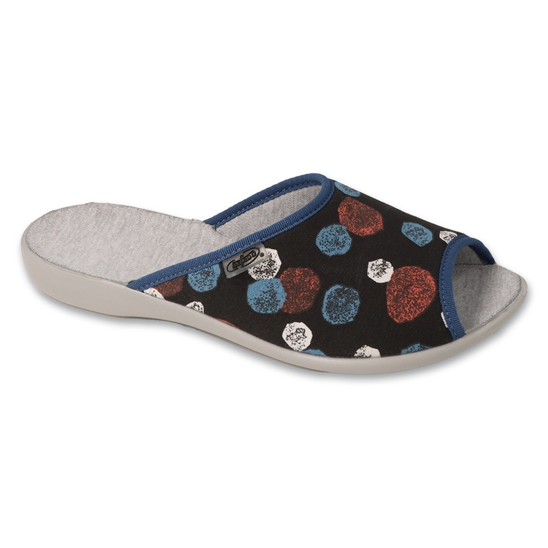Zapatillas de mujer befado con estampados 255D001, negro