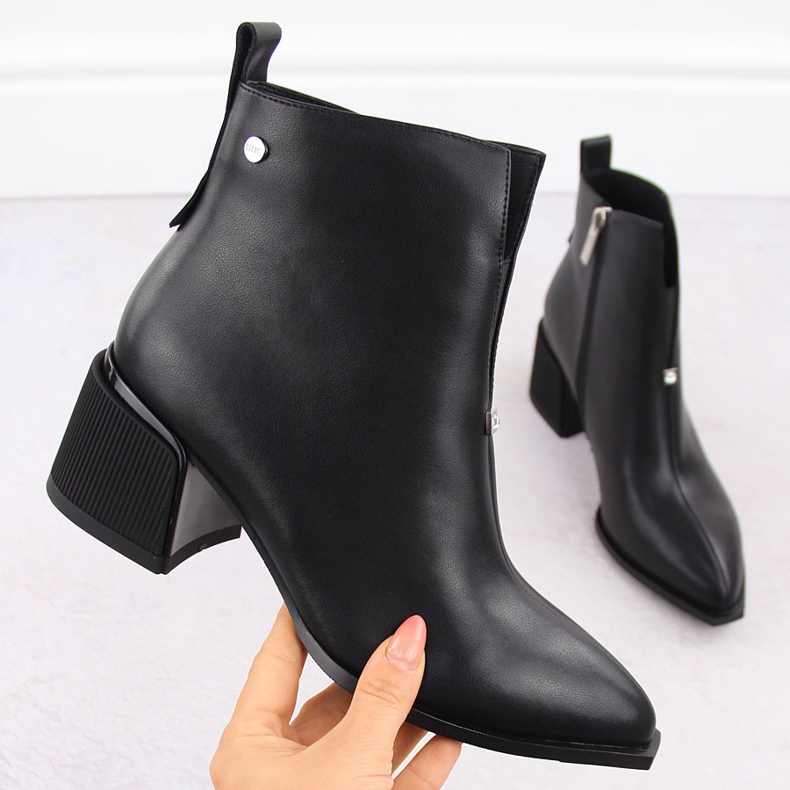 Botas mujer piel tacón alto negro Goe OO2N4211