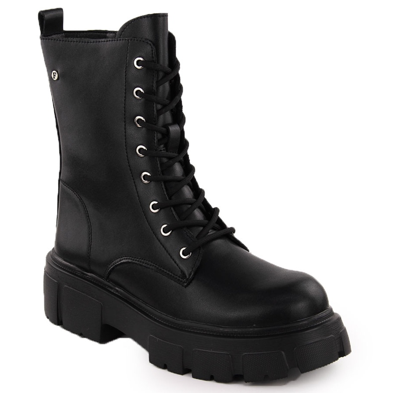 Botas trabajadoras de mujer de piel negra Filippo DBT4759 negro