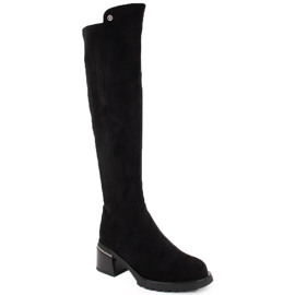 Botas mujer ante negro S.Barski JC42-81