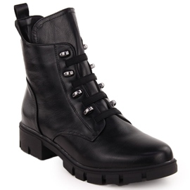 M. DASZYŃSKI Botas de trabajo negras con aislamiento para mujer M.Daszyński MR23123 negro