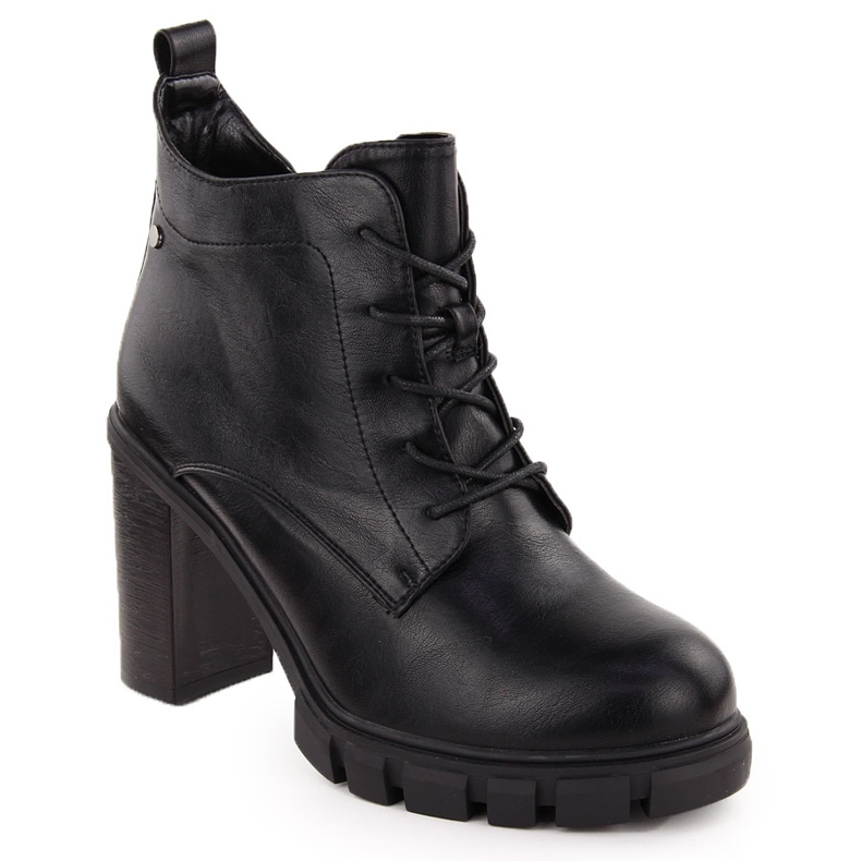 M. DASZYŃSKI Botines negros de tacón para mujer M.Daszyński SA218-8 M. DASZYŃSKI Botines negros de tacón para mujer M.Daszyński SA218-8