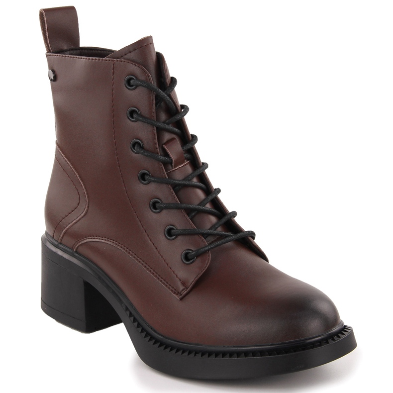 Botines mujer piel marrón Vinceza 66722