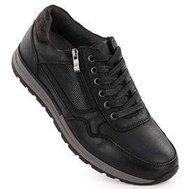 Zapatos informales de piel para hombre, negro, T.Sokolski J24-72