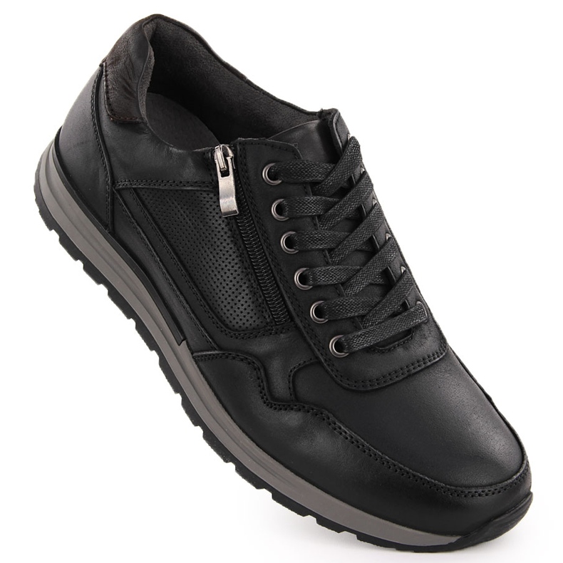 Zapatos informales de piel para hombre, negro, T.Sokolski J24-72