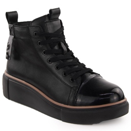 Botas negras de piel con aislamiento para mujer T.Sokolski Z24-218 negro