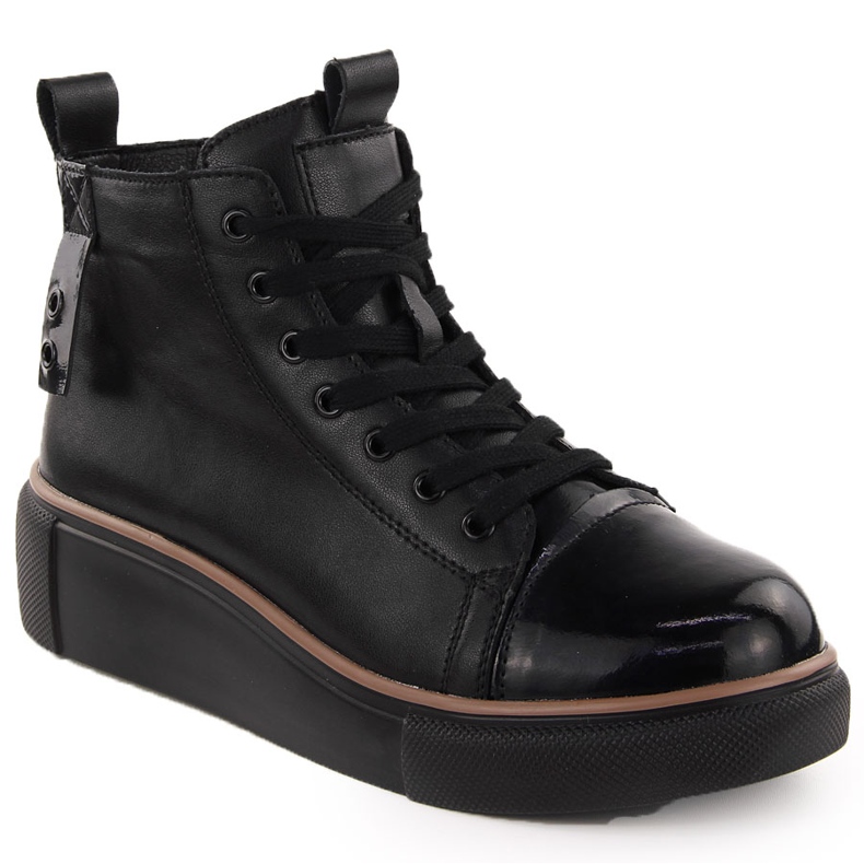Botas negras de piel con aislamiento para mujer T.Sokolski Z24-218 negro
