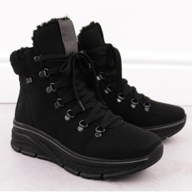 Botas impermeables con aislamiento para mujer, negras Rieker 48034-00 negro Botas impermeables con aislamiento para mujer, negras Rieker 48034-00 negro