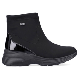 Botas cuña mujer impermeables negras Remonte D6677-03 negro