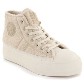 Zapatillas aislantes de piel de oveja beige Big Star OO274A444