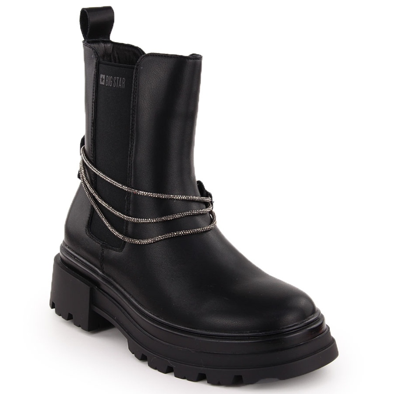 Botas Chelsea mujer piel negro Big Star Botas Chelsea mujer piel negro Big Star