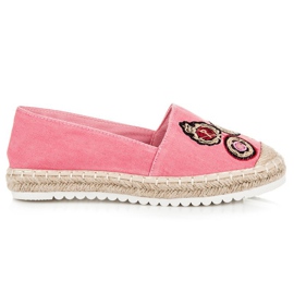 Jolyvia Alpargatas con parches rosado