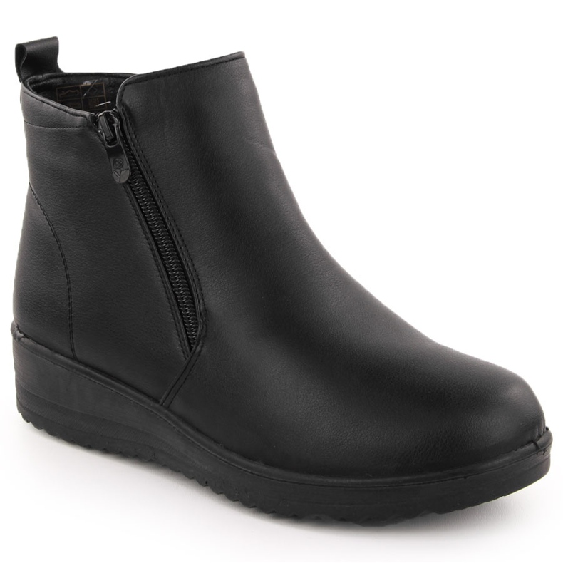 Botines de mujer cómodos y elevados negros Filo Donna Z24-37
