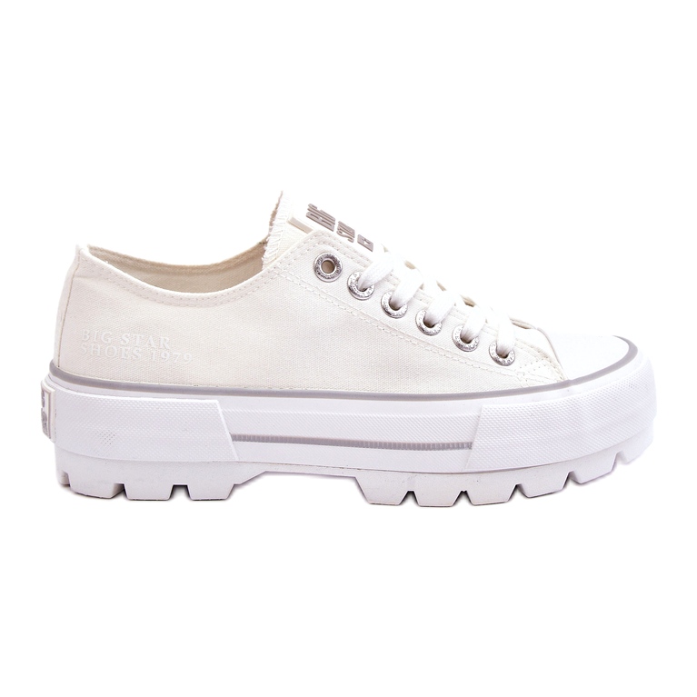 Deportivas Tejido Plataforma Big Star LL274150 Blanco