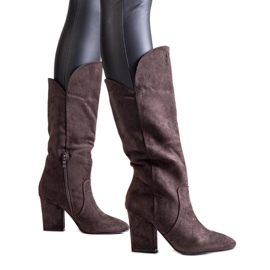 Botas Amare tacón marrón