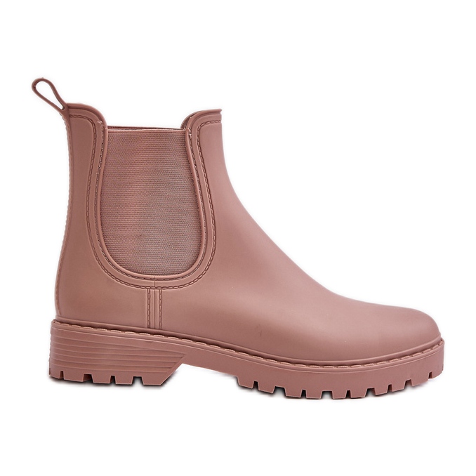 Botas de agua para mujer con inserciones elásticas, rosa sucio Ciariel rosado