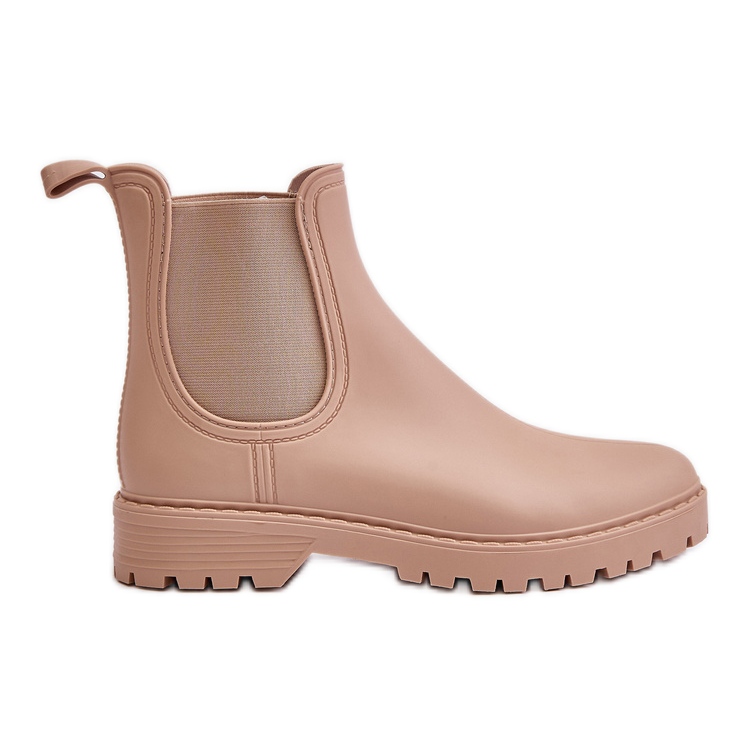 Botas de agua para mujer con inserciones elásticas, beige Ciariel Botas de agua para mujer con inserciones elásticas, beige Ciariel