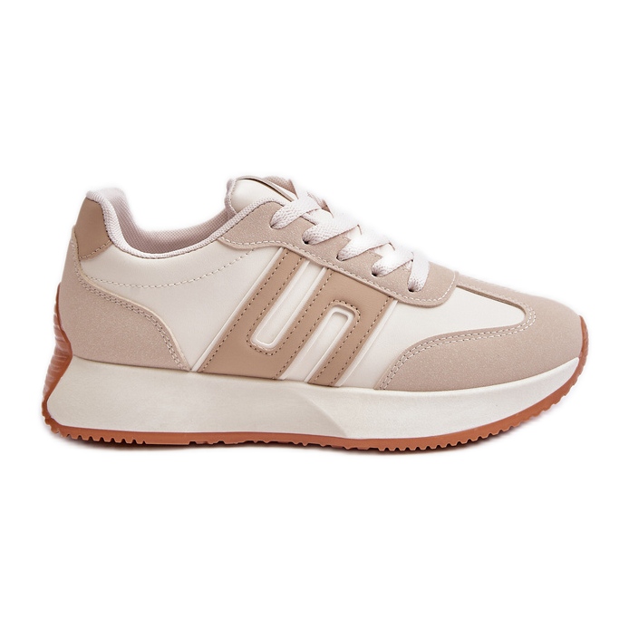 Zapatillas Mujer, Zapatillas Deportivas con Plataforma, Beige Thari