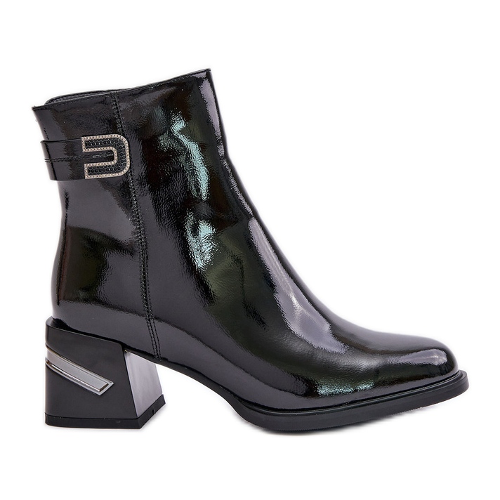 S.Barski Botas Charol Tacón Alto Aislante MR880-093 Negro