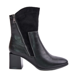 Botas de tacón alto aislantes para mujer, Negro Relabina