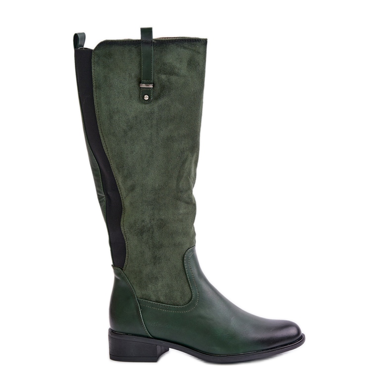 Jezzi Botas por encima de la rodilla de mujer con aislamiento y cremallera, verde Ivasira Jezzi Botas por encima de la rodilla de mujer con aislamiento y cremallera, verde Ivasira