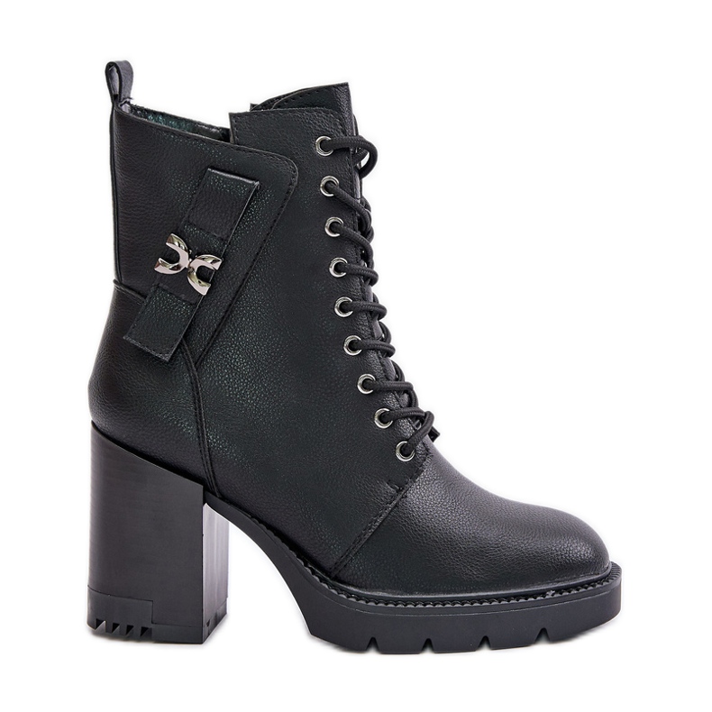 Jezzi Botines aislantes con detalle dorado, Negro Ivarisse Jezzi Botines aislantes con detalle dorado, Negro Ivarisse