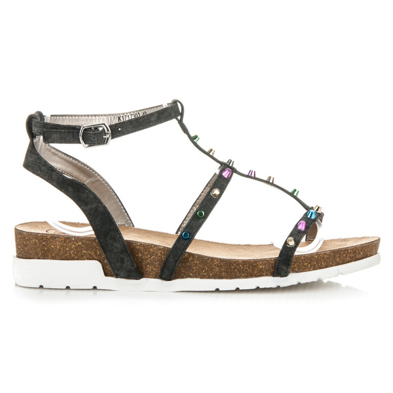 Sandalias de cuña KYLIE negro