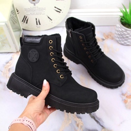 Botas aislantes con cremallera NEWS EVE364A negro