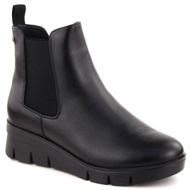 Botines de mujer con cuña, negro Potocki 12433
