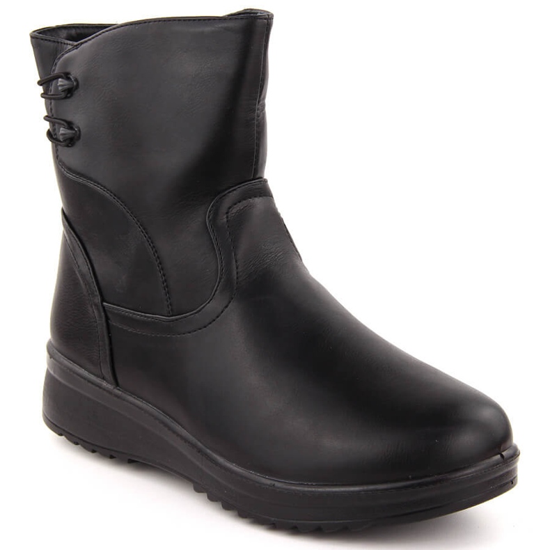 Botas de mujer cómodas y aislantes negras Potocki 90314 negro