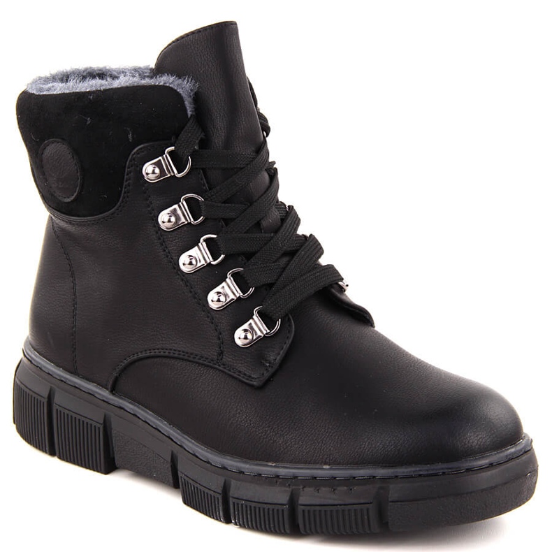 Botas negras aislantes de mujer, evento 7973 negro