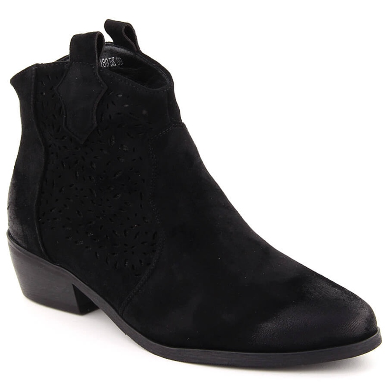 Botas cowboy con aislamiento para mujer, negras Potocki SZ12189 negro