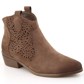 Botas cowboy aislantes de mujer marrón Potocki SZ12189