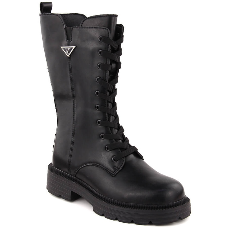 Botas trabajadoras de mujer de piel negra Filippo DBT6302 negro
