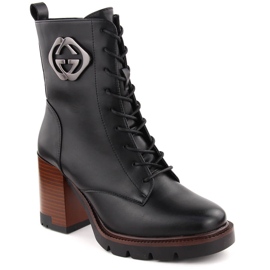 Botines mujer tacón negro Vinceza 58359
