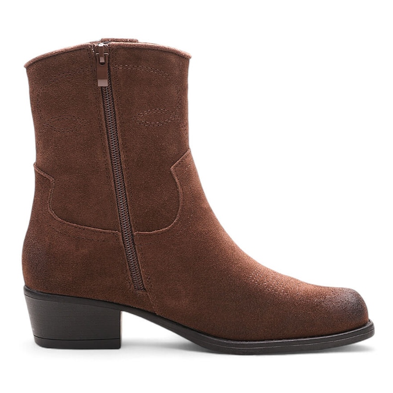 Botas cowboy de mujer en piel marrón de Sergio Leone BT284-S