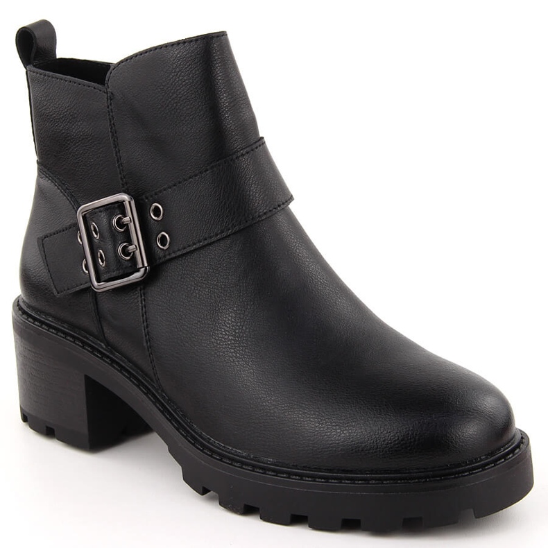 Botines aislantes de piel para mujer negro Sergio Leone BT720-S