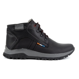 Olivier Zapatos de invierno de piel para hombre 119GT, negro Olivier Zapatos de invierno de piel para hombre 119GT, negro