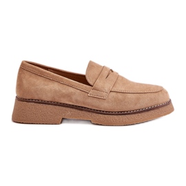 Mocasines Clásicos Mujer Ante Ecológico Beige Belania Mocasines Clásicos Mujer Ante Ecológico Beige Belania