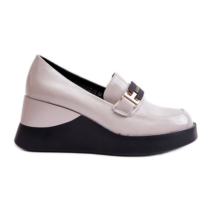 Vinceza 58337 Mocasines Cuña Charol Gris Vinceza 58337 Mocasines Cuña Charol Gris