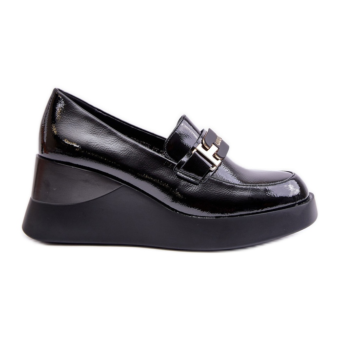 Vinceza 58337 Mocasines Cuña Charol Negro