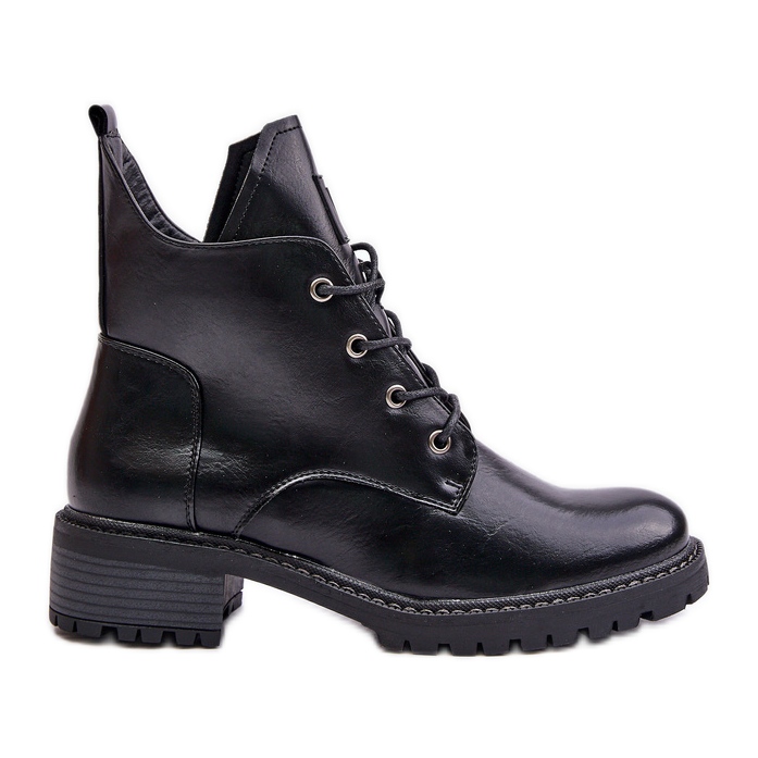 Botas aislantes de tacón bajo para mujer Vinceza 58136 Negro